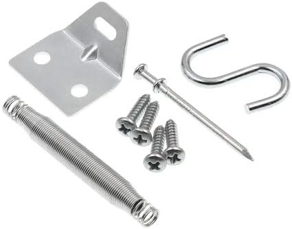 Prime-Line K 5026 Storm Door Protector Chain & Spring, Aluminum Finish (Single Pack)