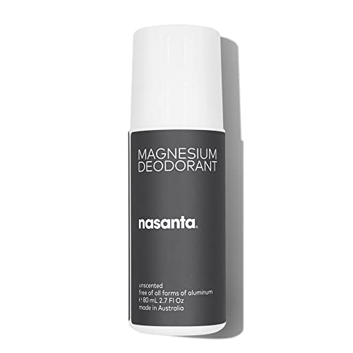 nasanta Magnesium Deodorant, Aluminum Free for Women & Men – 99.5% Natural or Naturally Derived, Clinically Tested for Sensitive Skin