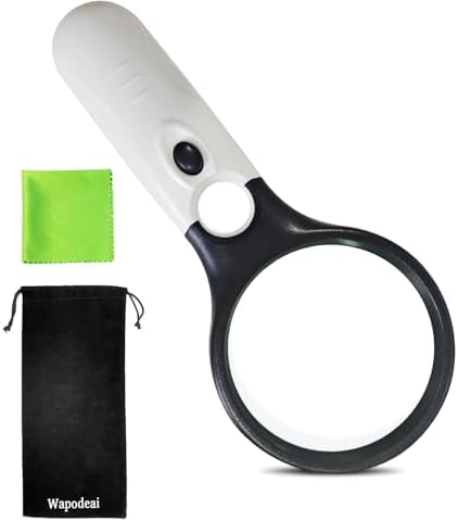 Wapodeai 3X 45X High Magnification, Suitable for Reading
