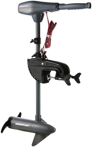 Newport Kayak Series 36lb Thrust Transom Mounted Saltwater Electric Trolling Motor w/LED Battery Indicator (24" Shaft)