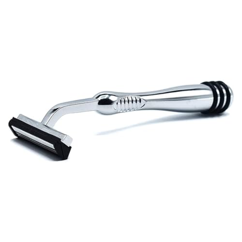 Taconic Heavyweight Trac II-Compatible Razor with 10 Cartridges | All-Metal Non-Pivoting Razor Fits Trac Ii-Style Twin Blade Cartridges And Includes