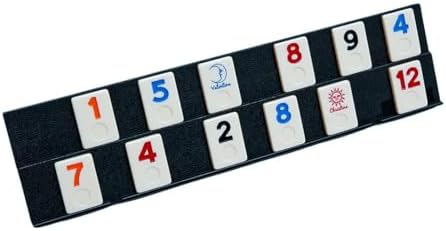 Bello Games Ninth Avenue Rummy Set Large Engraved Numbers in a Black Vinyl Case
