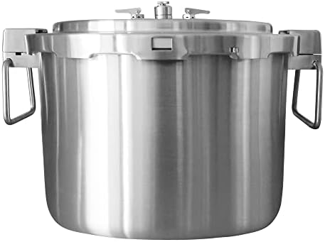 Buffalo 15 Qt Pressure Cooker Stainless Steel - Large Stove Top Canner | 15 Quart Pressure Canners for Canning - Easy to Clean Pressure Canning Pot with Lid - Can Cooker - QCP415