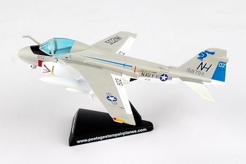 Daron Worldwide Trading Postage Stamp A-6 Intruder Va-52 Knightriders 1/14 Airplane Model