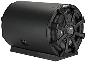 KICKER 46CWTB102 TB10 10-inch Loaded Weather-Proof Subwoofer Enclosure w/Passive Radiator - 2-Ohm, 400 Watt