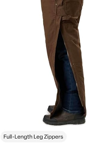 Berne Men's Heartland Insulated Washed Duck Bib Overall