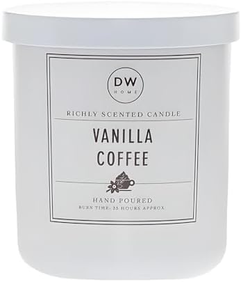 DW Home Vanilla Bean Scented Candle for Home, 15 oz, Large Double Wick Candle Jar, Up to 56H Burn Time, Luxury Scented Candle for Relaxation, Gifting, Home Decor