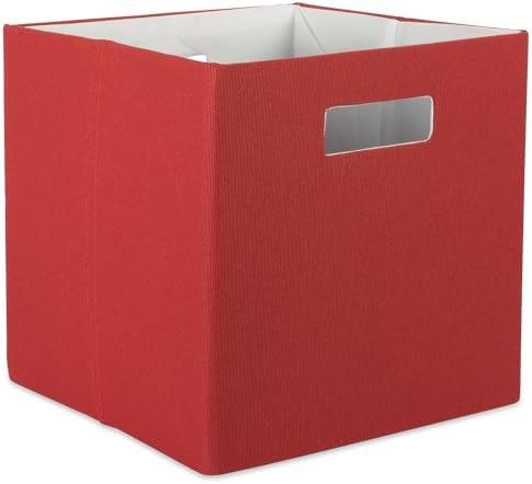DII Fabric Storage Cube Organizer Bin 13x13x13 Foldable, Teal
