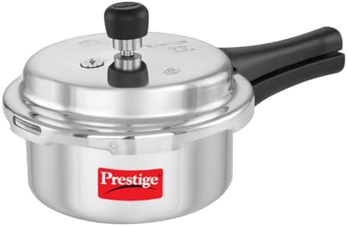 Prestige Popular Aluminum Pressure Cooker, 5 L, Silver
