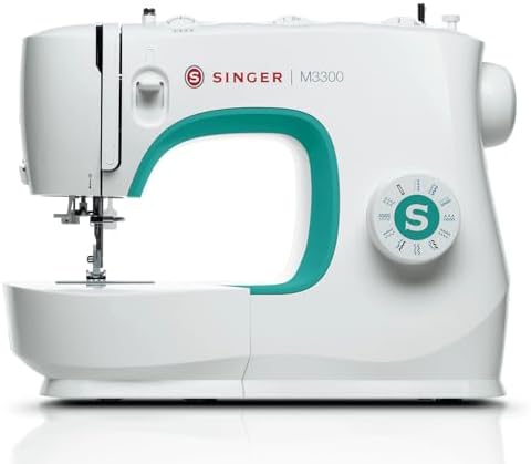 SINGER® M3330 Navy Blue Sewing Machine with Accessories, beginner-friendly