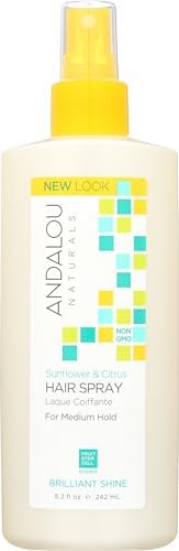 Andalou Naturals Medium Hold Hair Spray Sunflower and Citrus - 8.2 fl oz