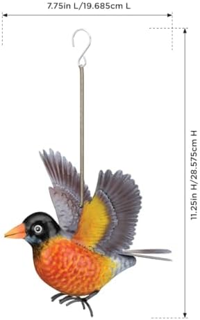 Regal Art & Gift Bird Bouncie, Hand-Painted Metal Spring Garden Decor