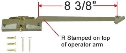 Andersen Straight Arm Operator (Right Hand) with 8-3/8" Arm Length in Stone Color (1974-1995)