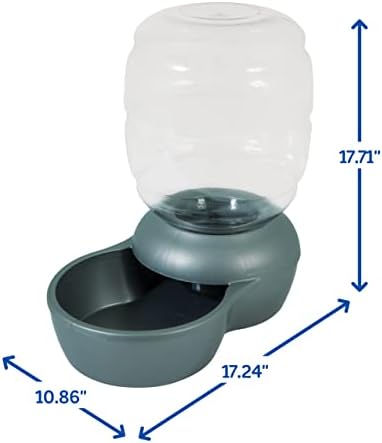 Petmate Replendish Feeder Automatic Cat and Dog Feeder, Pearl Peacock Blue, 10 LB, Made in USA