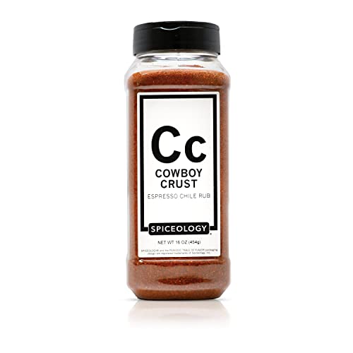 Spiceology Cowboy Crust Espresso Chile Seasoning, 4.4 oz | Bold Coffee Spice Blend & Dry Rub For Beef Brisket, Pork Chops, Steak, Chicken Thighs & Ribs