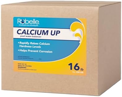 Robelle 4-Pounds Premium Pool Calcium Up, Made in USA | Pool Calcium Hardness Increaser, 100% Calcium Chloride, 8 ounces raises calcium hardness level 10 ppm per 5,000 gallons