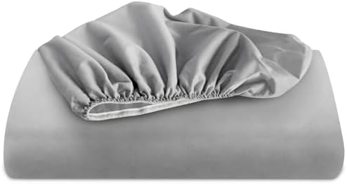 2 Pack Hospital Bed Sheets Fitted 36’’×84’’×14’’ Hospital Bed Sheet, Grey | Fit for Home & Hospital Care Beds, Shrinkage & Stain Resistant RV Twin Sheets for RV Twin/Bunk Mattress