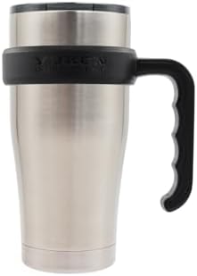 Yukon Outfitters Portable Impact-Resistant Polypropylene Tumbler Handle for Outdoor Enthusiasts | Single Ring Design, Ergonomic Textured Grip, Black