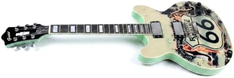 Grote Full Scale Electric Guitar Semi-Hollow Body Guitar Stainless Steel Frets (Vintage Sunburst)