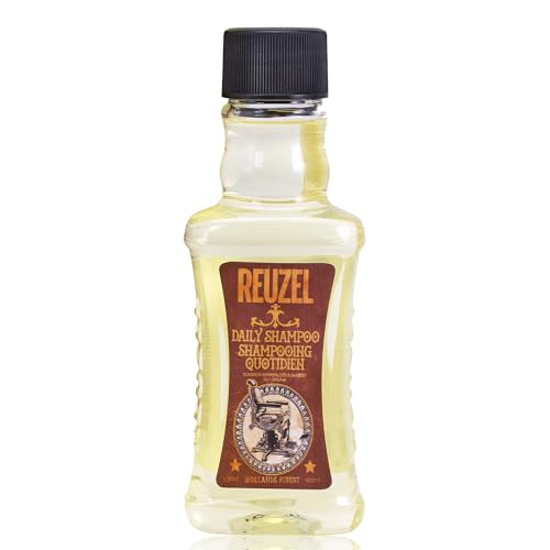 Reuzel Daily Shampoo, Cleanses Hair and Scalp, 33.81 oz | Gentle Cleansing and Scalp Balancing. T4 Tonic Blend with Witch Hazel, Nettle, Rosemary and Horsetail. Vegan.