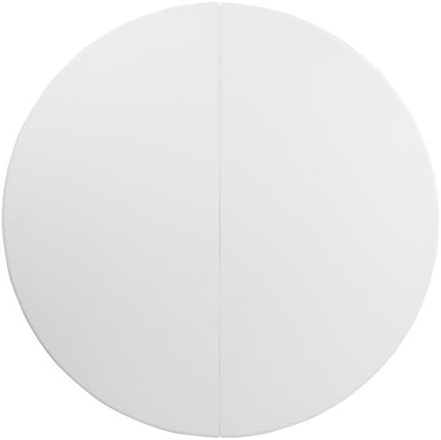 Flash Furniture Elon 5' Round All-Occasion Plastic Folding Event Table, Foldable Portable Banquet Table for Indoor/Outdoor Events, White | Lightweight, Easy Storage, Commercial Grade
