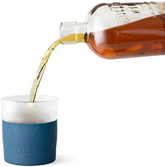 Rabbit Freezable Whiskey Glasses, 2 Count (Pack of 1), Speckled Navy