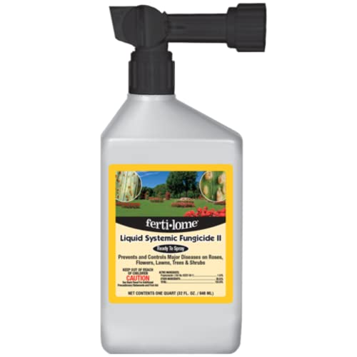 Fertilome (11380) Liquid Systemic Fungicide II RTS, 32oz | Propiconazole systemic - Prevents/controls major fungal diseases on roses, lawns & shrubs - Home gardeners
