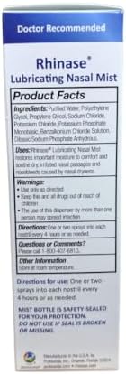 Rhinase Nasal Care Combo Pack - Nasal Gel (1 oz) & Saline Spray (1 oz) for Dryness, Allergy Relief & Nosebleed Prevention, Aloe-Free & pH Balanced
