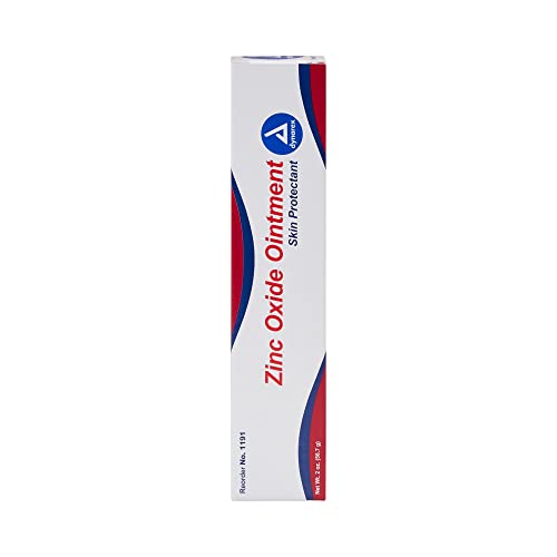 Dynarex Zinc Oxide Ointment, Protective Skin Barrier Ointment, Soothes, Prevents, and Relieves Diaper Rash, Chaffed Skin, and Irritation, White, 3 – 1 oz. Tubes