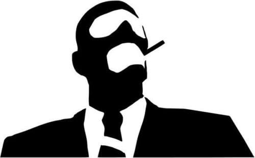 TF2 Team Fortress Spy Video Game Graphic Car Truck Windows Decor Decal Sticker - Die cut vinyl decal for windows, cars, trucks, tool boxes, laptops