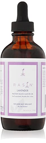 Rasin Castor Oil Organically Brilliant Haitian Black Castor Oil. (Original, 4 Fl Oz)