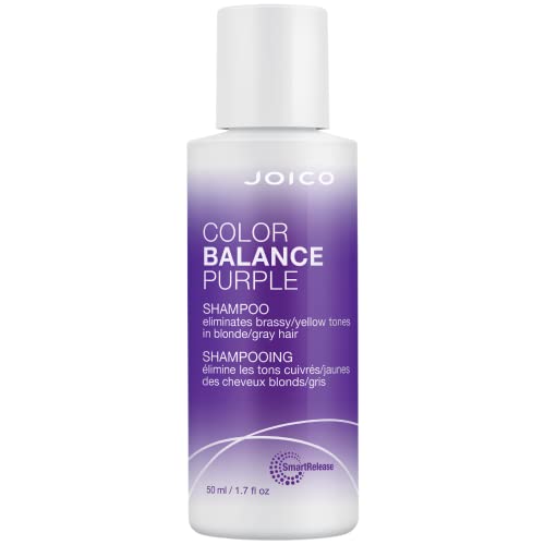 Joico Color Balance Purple Shampoo | For Cool Blonde or Gray Hair | Eliminate Brassy Yellow Tones | Boost Color Vibrancy & Shine | UV Protection