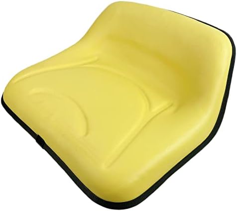 E-TY15862 Seat, Yellow 8-1/4" Low Back for John Deere 111H, 112L, 116, 116H, 130, 160, 165, 170, 175, 180, 185, SX75, SX95