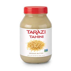 Tarazi All Natural Tahini | Non-GMO, All Natural, Made From 100% Premium Sesame Seeds, Made in California, Kosher | 2 Pound Jar