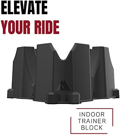KOM Cycling Indoor Trainer Front Wheel Riser Block - 3 Different Heights Creating The Perfect Block for All Trainers Including Cyclops, Wahoo, and Kinetic
