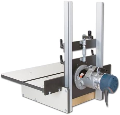 Woodhaven 6000 Horizontal Router Table, Made in USA | 15-5/8" x 23-3/4" phenolic top, 3/8" x 3/4" miter slot, 2-1/2" bit opening, fine height adjuster