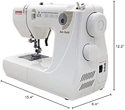 Janome Jem Gold 660 Sewing Machine w/3-Piece Bonus Kit