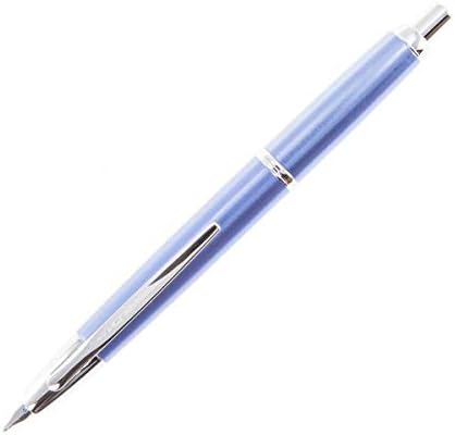PILOT Vanishing Point Decimo Refillable & Retractable Fountain Pen, Light Blue Barrel with Rhodium Accents, Blue Ink, Extra Fine Nib (65337)