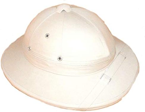 Terrapin Trading Classic Safari Hat/Pith Helmet - Solid Replica of Colonial Headgear Choose Colour