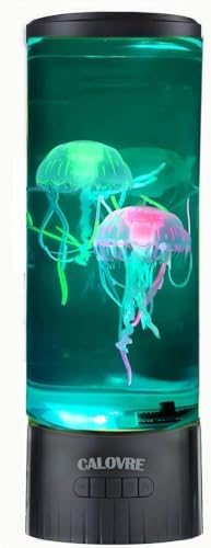 CALOVER Large Jellyfish Lamp Gifts for Kids Adults Electric Fantasy Tank Aquarium Night Mood Light for Birthday Holiday Home Christmas Decoration Relaxion