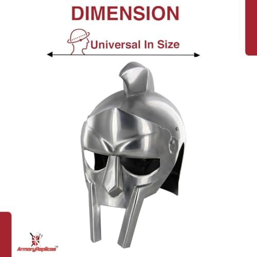 Armory Replicas Maximus Roman Gladiator Blackened 18g Helmet