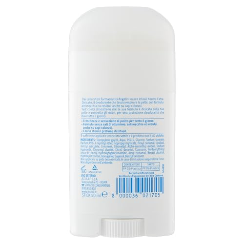 Infasil"Neutro" Deodorant Roll On Extra Delicate 50 ml / 1.76oz
