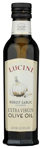 Lucini Italia Delicate Lemon Extra Virgin Olive Oil - EVOO Infused with Fresh Lemon - Olive Oil for Marinade, Grilling, Roasting, Baking - Non-GMO Verified, Whole30 Approved, Kosher, 250mL