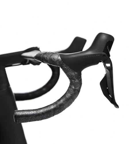 Supacaz Super Sticky Kush Black Bar Tape - Cycling Road Bike Handlebar Grip Tape Wrap