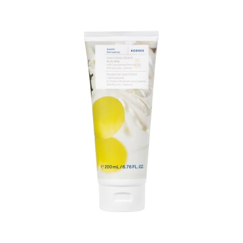 KORRES Olive Blossom Body Milk, Hydrating Lotion, 6.76 Fl Oz | With Aloe Extract, Greek Almond Oil & Provitamin B5; vegan, silicone- and paraben-free; one of 12 KORRES Body Milk scents.