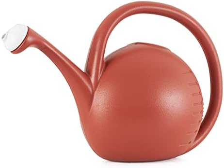 2-Gallon Premium Plastic Rosette Watering Can - The HC Companies 11"x21"x13.75" in Evergreen Color