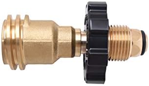 Flame King Propane Tank Adapter POL to QCC1 Type Converts Propane Tank from Old to New Connection