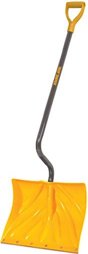 True Temper 1603072 18" Poly Snow Shovel | Ergonomic D-Grip with Durable Steel Handle