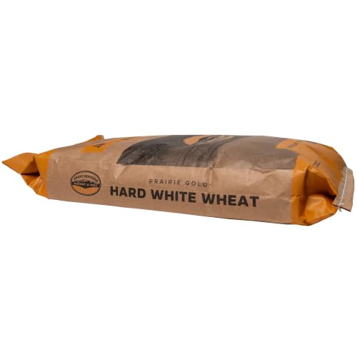Wheat Montana: Prairie Gold: Wheat Berries - 50 lb Bulk Bag - 100% Whole Hard White Spring Wheat, Non-GMO, No Glyphosate, Milling, Bread & Baking