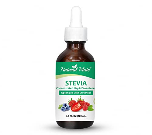Stevia Concentrated Liquid Sweetener (Optimized with Erythritol) 1.33 FL OZ (37 mL) – 2 Pack